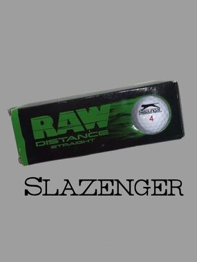 NIB Slazenger RAW Sleeve of Three ‎ Distance Golf Balls